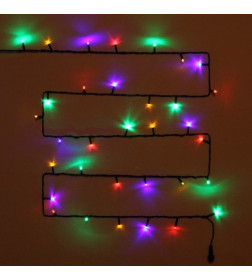 Гирлянда для улицы 11м 120 ламп LED 8 реж, IP-54, Мультицвет (возможность соединения)