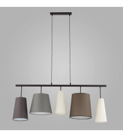 Светильник CHOCOLATE 5*E27*60W белый/серый1-016150 Power Light