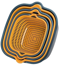 Дуршлаг с миской (набор 3шт), QQH22-60