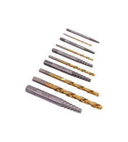 Набор экстракторов и сверл VIRA 10 предметов для выкручивания сломанных болтов и шпилек