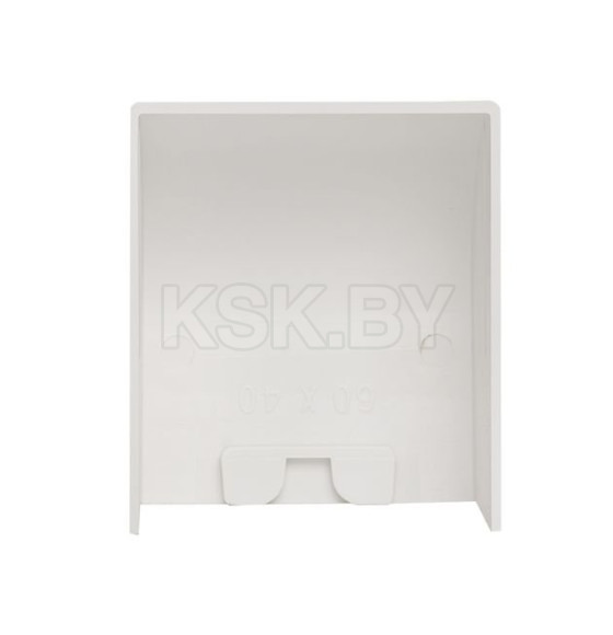 Заглушка (60x40) (4 шт) белая EKF-Plast (ecw-60-40x4) 