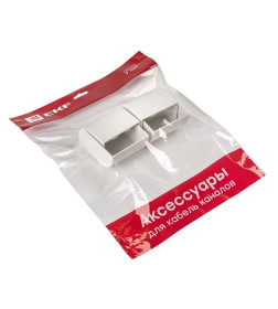 Заглушка (60x40) (4 шт) белая EKF-Plast