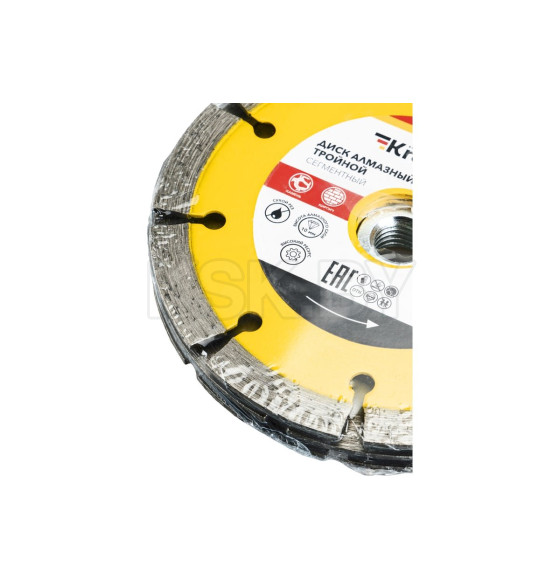 Диск алмазный тройной 125х22,2мм сегментный KRANZ (KR-90-0101-3) 