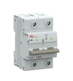 Выключатель автоматический AV-125 2P 80A (C) 10kA EKF AVERES