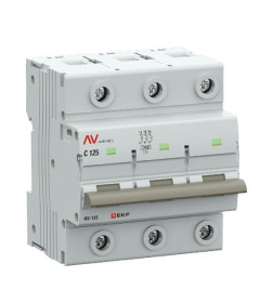 Выключатель автоматический AV-125 3P 125A (C) 10kA EKF AVERES