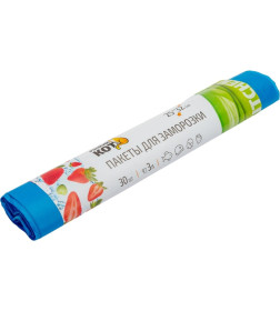 Пакеты для заморозки "РЫЖИЙ КОТ"  (25*32) 30шт ПНД 310983