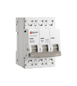 Выключатель автоматический ВА 47-63N MA 3P 13А (D) 6кА без теплового расцепителя PROXIMA EKF
