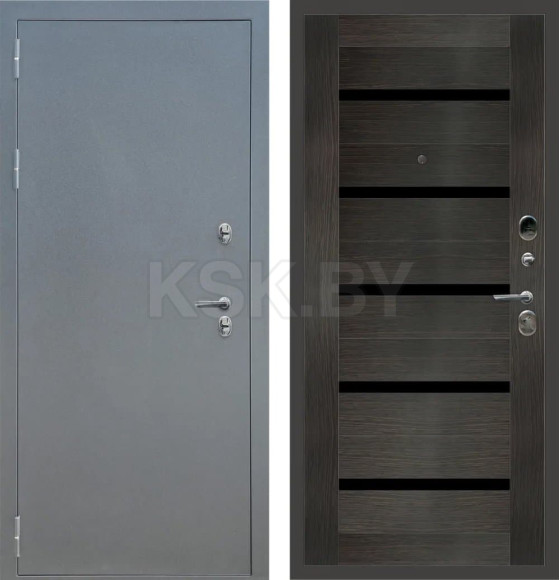 Дверь входная "МеталЮр М30" Букле графит/Венге (левая)  960х2050 мм