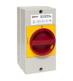 Переключатель кулачковый ПК-2-13 16А 3P "ВКЛ-ВЫКЛ" с блокировкой в боксе IP65 EKF PROxima