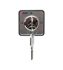 Переключатель кулачковый ПК-1-194 10А 4P с ключом для амперметра EKF PROxima