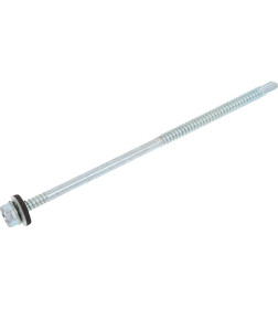 Саморез кровельный 6.3х152 мм цинк, шайба с прокл., PT3 (50 шт в карт. уп.) STARFIX