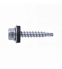 Саморез кровельный 6.3х130 мм цинк, шайба с прокл., PT3 (30 шт в карт. уп.) STARFIX