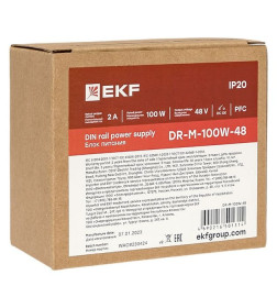 Блок питания на дин рейку 100Вт,Uвх ~ 220 В AC m, Uвых - 48 В DC постоянного тока