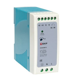 Блок питания на дин рейку 40Вт,Uвх ~ 220 В AC m, Uвых - 24 В DC постоянного тока