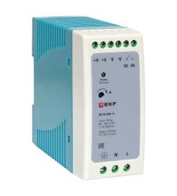 Блок питания на дин рейку 40Вт,Uвх ~ 220 В AC m, Uвых - 12 В DC постоянного тока