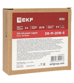 Блок питания на дин рейку 20Вт,Uвх ~ 220 В AC m, Uвых - 5 В DC постоянного тока