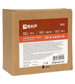 Блок питания на дин рейку 240 Вт,Uвх ~ 220 В AC, Uвых - 24 В DC постоянного тока