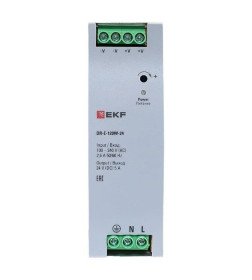 Блок питания на дин рейку 120 вт,Uвх ~ 220 В AC , Uвых - 24 В DC постоянного тока