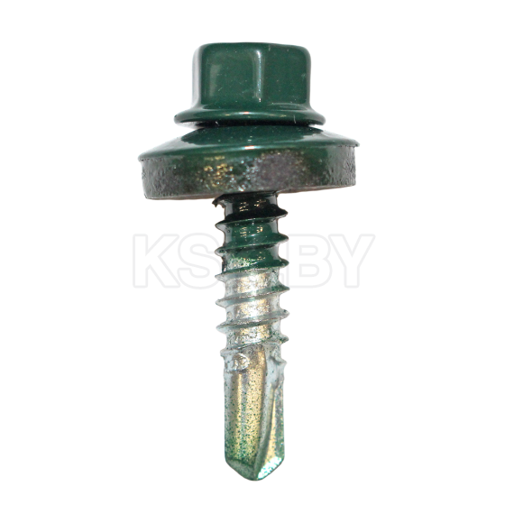 Саморез кровельный с резин. прокл.  5.5х25, сверло РТ3, RAL 6005 (зеленый мох) STARFIX (упак/250шт) (SMC3-31057-250) 