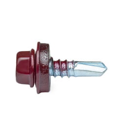 Саморез кровельный с резин. прокл.  5.5х19, сверло РТ3, RAL 3005 (винно-красный) STARFIX (упак/300шт)