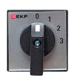 Переключатель кулачковый ПК-1-102 25А 2P «0-1-2-3» IP65 EKF