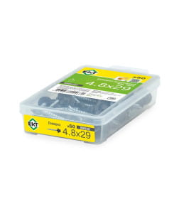 Саморез кровельный 4,8х29 PT1. RAL 7024 (серый графит), в пласт. контейнере (упак/50шт)