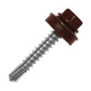 Саморез кровельный 4,8х29 PT1.RAL 8017 (тёмно-коричневый), в пласт. контейнере (упак/50шт) (B004511) 