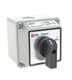 Переключатель кулачковый ПК-3-13 63А 3P "ВКЛ-ВЫКЛ" IP54 EKF PROxima