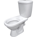 Унитаз напольный Santeri Баланс  (белый)  нижний подвод воды,косой выпуск,сидение полипропилен. однорежимный слив воды.1 сорт (1P2179S0000BF) 