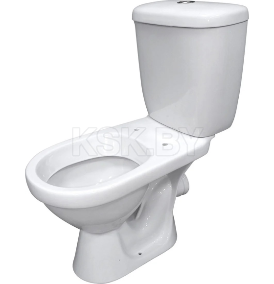 Унитаз напольный Santeri Баланс  (белый)  нижний подвод воды,косой выпуск,сидение полипропилен. однорежимный слив воды.1 сорт (1P2179S0000BF) 