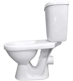 Унитаз напольный Santeri Баланс  (белый)  нижний подвод воды,косой выпуск,сидение полипропилен. однорежимный слив воды.1 сорт