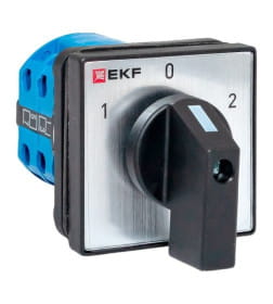 Переключатель кулачковый ПК-1-22 10А 2P «1-0-2» IP65 EKF