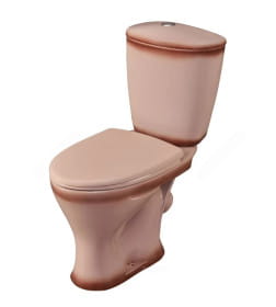 Унитаз напольный Santeri Версия бежевый,  нижний подвод воды,косой выпуск,сидение полипропилен. однорежимный слив воды.1 сорт