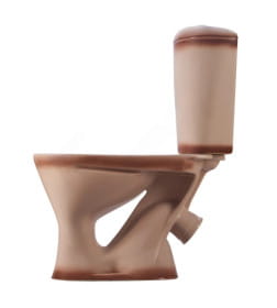 Унитаз напольный Santeri Версия бежевый,  нижний подвод воды,косой выпуск,сидение полипропилен. однорежимный слив воды.1 сорт