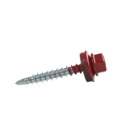 Саморез кровельный 4,8х29 PT1. RAL 3003 (красный рубин), в пласт. контейнере (упак/50шт)