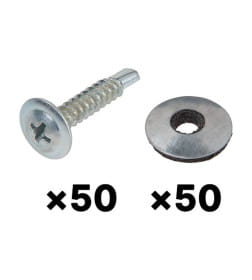 Набор для крепления теплиц, металлический каркас (50 шт в зип-локе) STARFIX