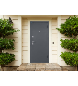 Дверь входная "Титан Антеро" Антрацит/Бетон снежный (правая)  860х2050 мм