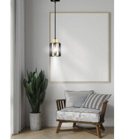 Светильник НСБ 01-60-101 S6986/1 черный/золото