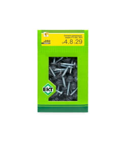 Саморез кровельный с резин. прокл. 4.8х29, сверло PT1, RAL 7024 (серый графит) в коробке с окном  (упак/250шт)