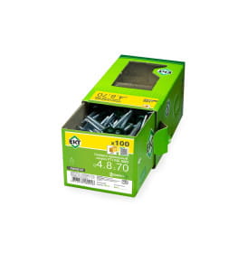 Саморез кровельный с резин. прокл. 4.8х70, сверло PT1, RAL 6005 (темно-зеленый) в коробке с окном  (упак/100шт)