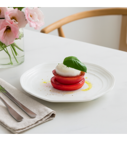 Тарелка десертная фарфоровая "Bianco" 23,1*2,7 см (CHP14178, код 278343)