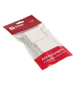 Соединитель (40x16) (4 шт) белый EKF-Plast