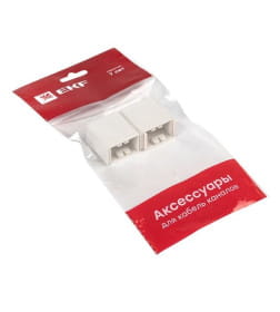 Соединитель (25x16) (4 шт) белый EKF-Plast