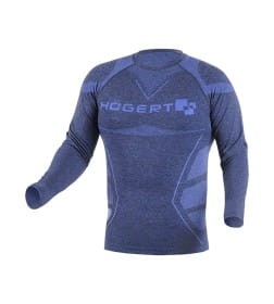 Термобелье OSTE бесшовное - футболка синее 3XL-4XL HOEGERT