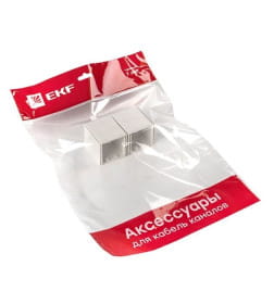 Соединитель (40x40) (4 шт) белый EKF-Plast