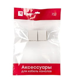 Соединитель (40x40) (4 шт) белый EKF-Plast
