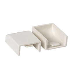 Заглушка (20x10) (4 шт) белая EKF-Plast