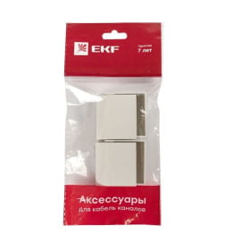 Заглушка (40x16) (4 шт) белая EKF-Plast