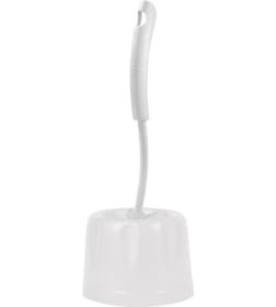 Ёрш для унитаза пластиковый Spin&Clean Rock'n'Roll цвет белый SV3009БР
