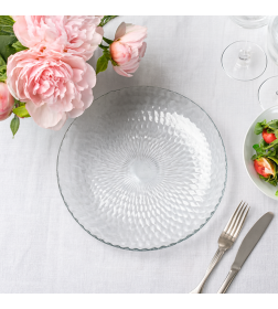 Тарелка десертная стеклянная «Идиллия», d=19 см